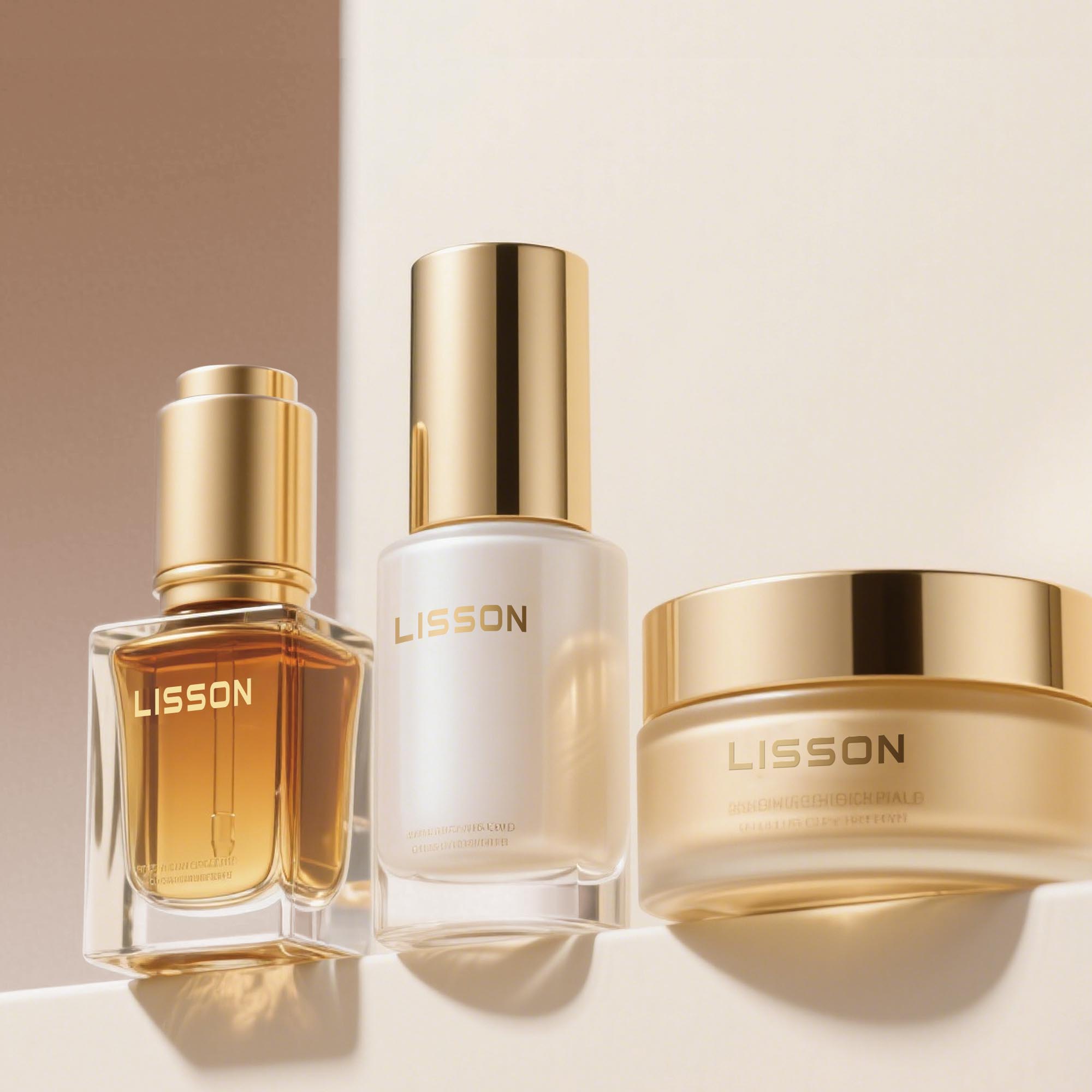 Набор косметических стеклянных флаконов