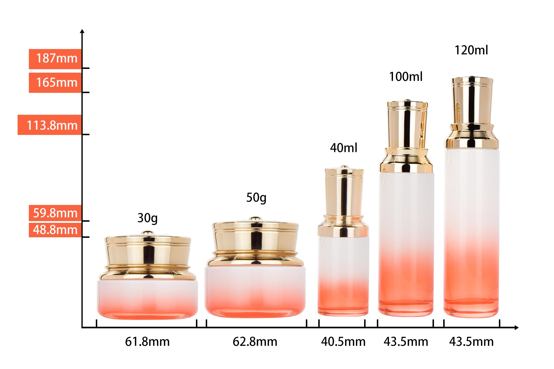 glass cosmetic containers