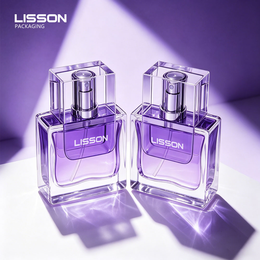 Luxury glass packaging set for skincare