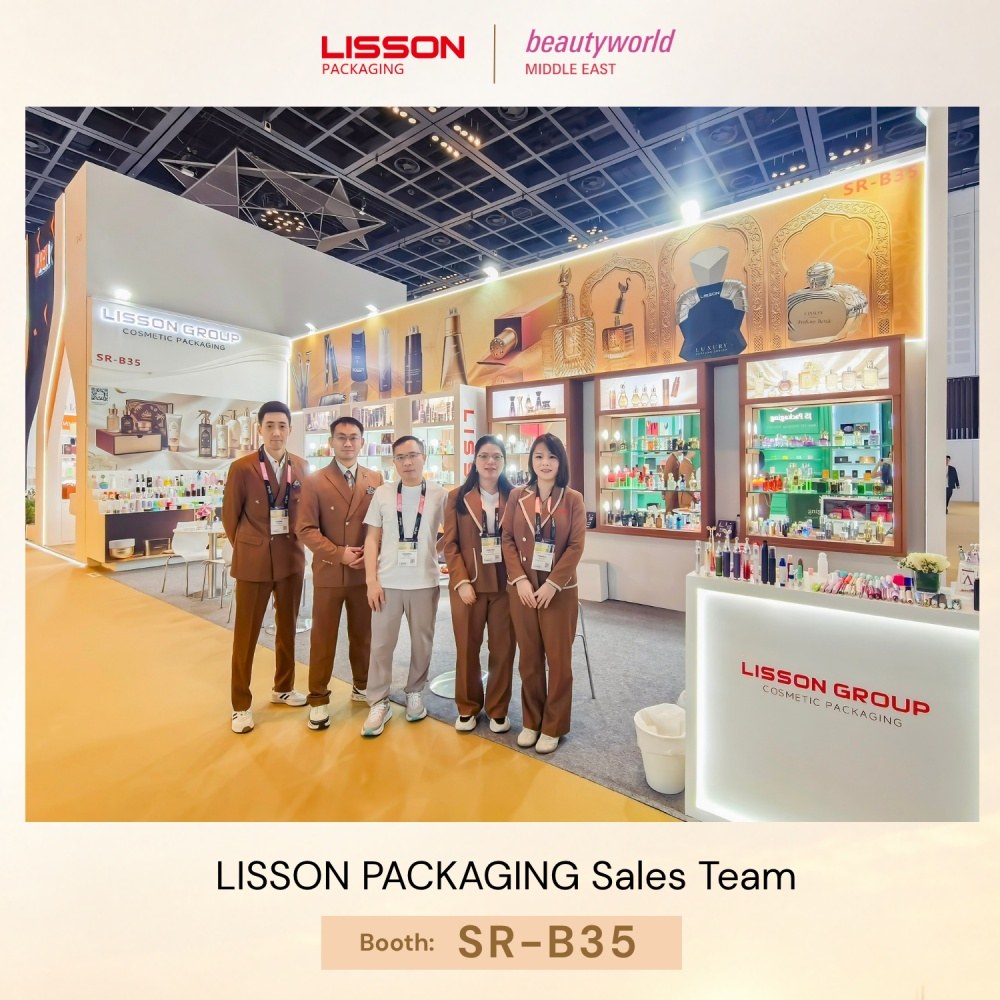 Компания Lisson Packaging представила решения для упаковки в роскошную стеклянную упаковку на выставке Beautyworld Middle East.